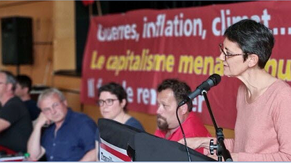 Illustration Européennes 2024 : Nathalie Arthaud et ses « vrais ouvriers » de colistiers