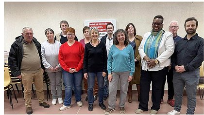 Illustration Maryse Brutout (Lutte ouvrière) présente sa liste du « camp des travailleurs »