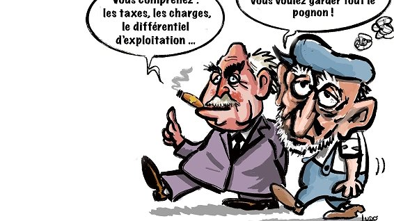 Illustration - débrayages pour les salaires