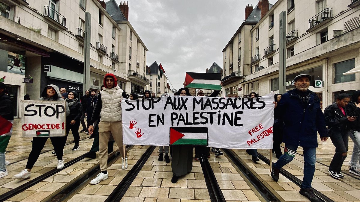 Illustration - Manifestation de soutien au peuple palestinien