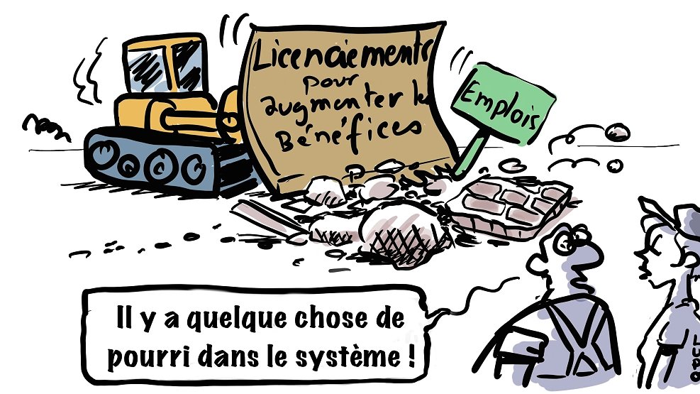 Illustration - Les travailleurs ne sont pas des kleenex !