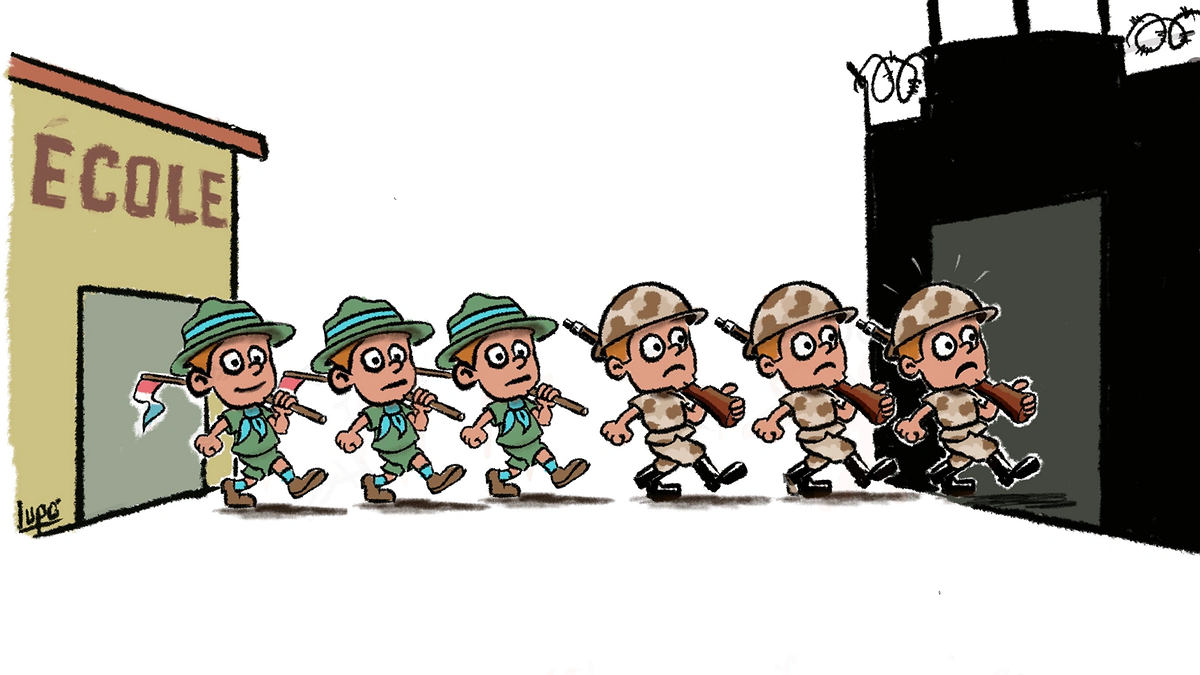 Illustration - Les bambins en uniforme