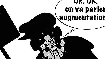 Illustration Les minables augmentation de salaires ne passent pas !