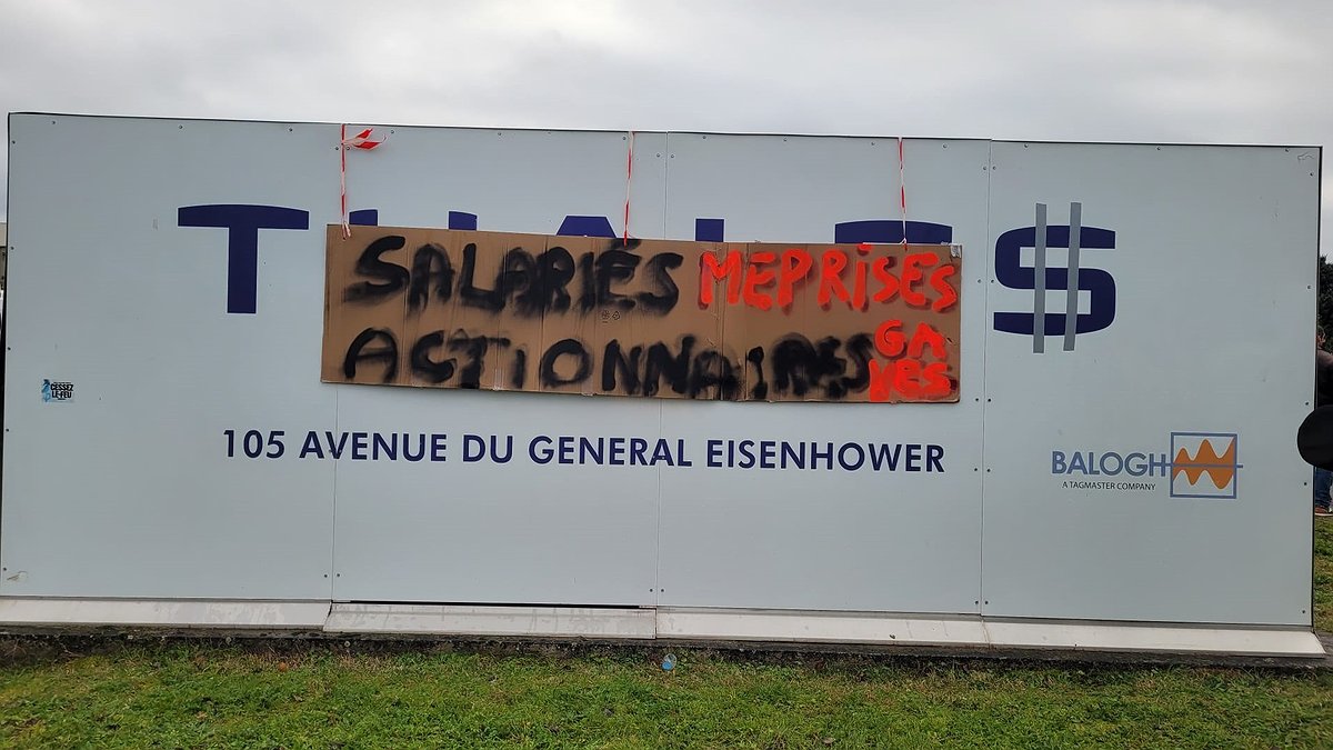 Illustration - Thales : Le mouvement pour les salaires continue