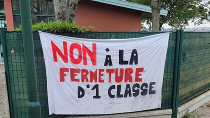 Illustration Non à la fermeture d’une classe !