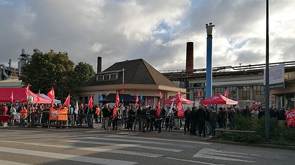 Illustration Une journée de grève massive