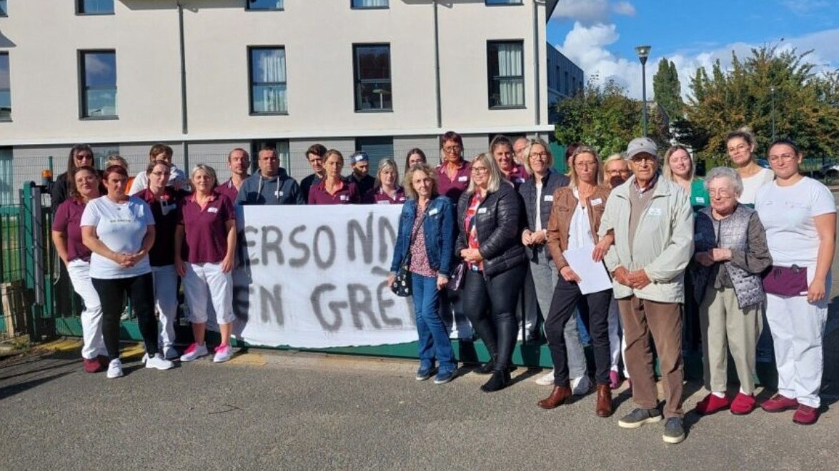 Illustration - Grève à l’Ephad