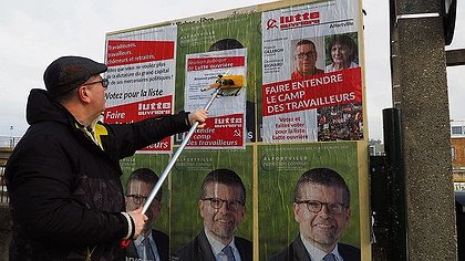 Illustration Des listes Lutte ouvrière - Le camp des travailleurs