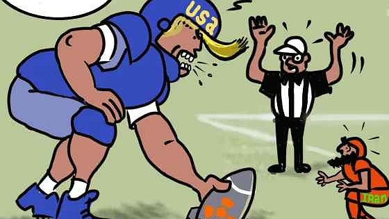 Illustration l'impérialisme menace