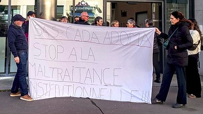 Illustration Grève pour un accueil digne