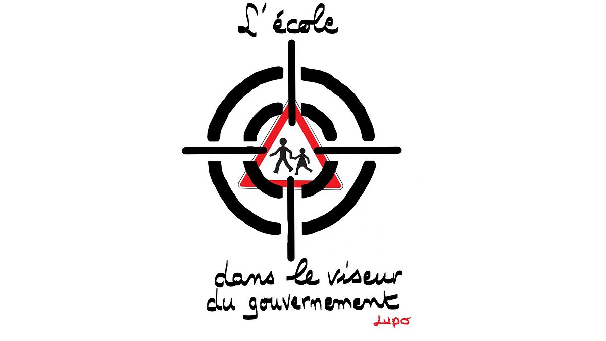 Illustration Des moyens pour les écoles, pas les canons !