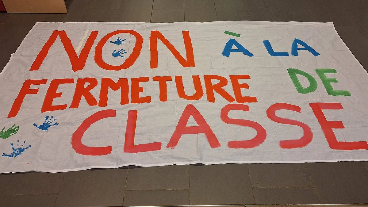Illustration - Mobilisation contre la fermeture de classe
