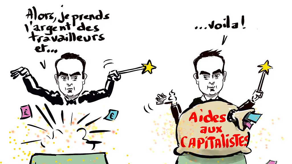 Illustration - Des milliards jetés aux capitalistes