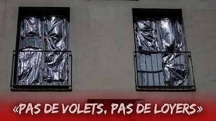 Illustration "Pas de volets, pas de loyers !"