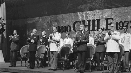 Illustration les anti-Pinochet réprimés