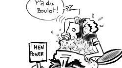 Illustration - un ami encombrant