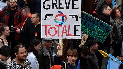 Illustration Grève chez Total