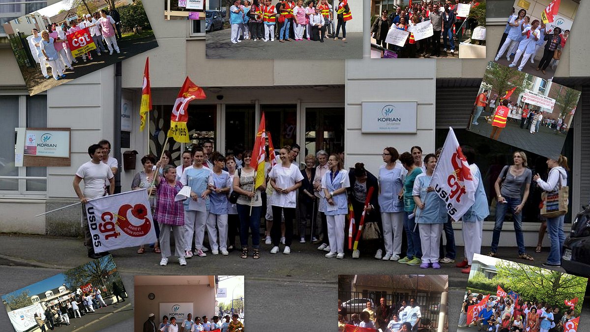 Illustration - le personnel proteste