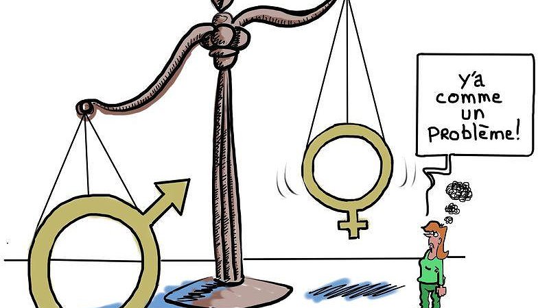 Illustration - à travail égal, salaire égal !