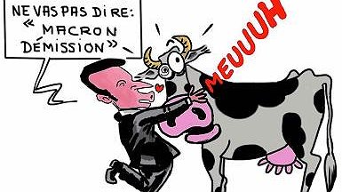 Illustration - président des riches… agriculteurs
