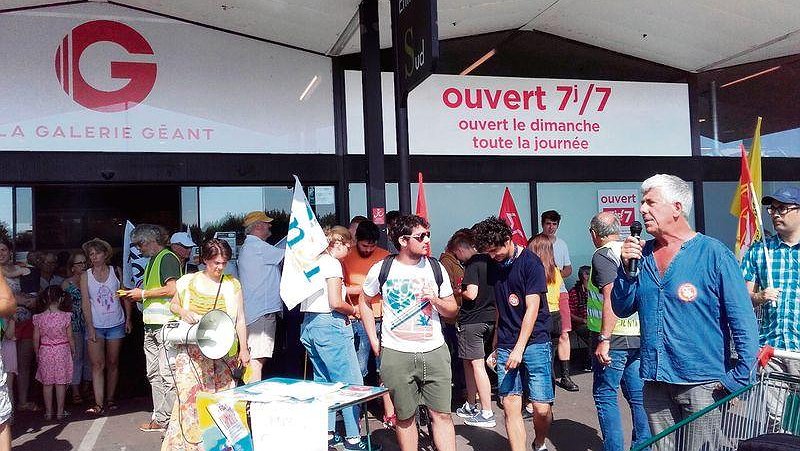 Illustration - contre le travail 7 jours sur 7