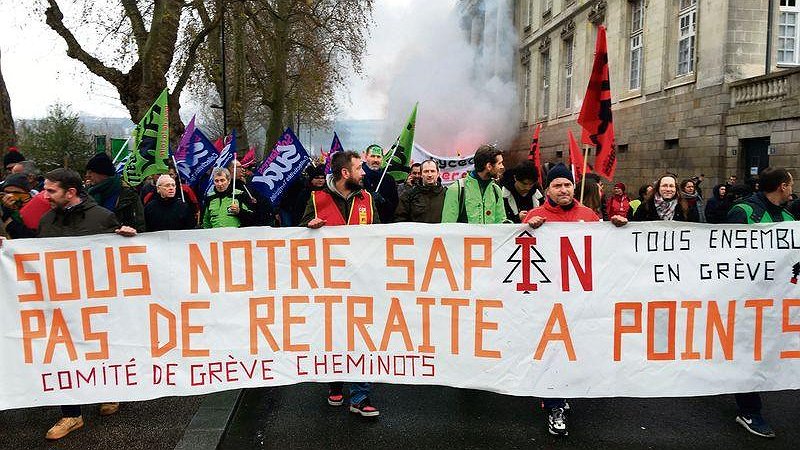 Illustration - La grève à la SNCF