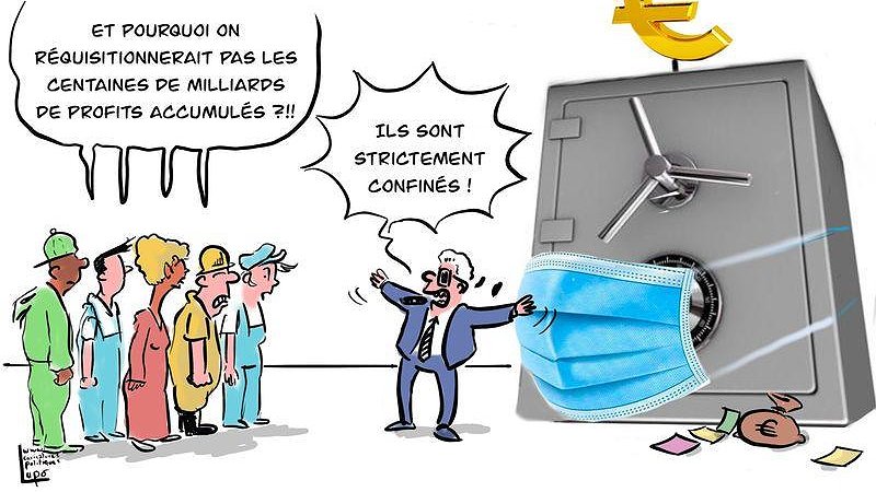 Illustration - pour maintenir les emplois, il faut prendre sur les profits !