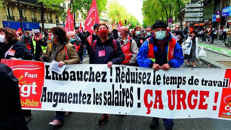 Illustration - tous ensemble pour l’arrêt des licenciements  et le partage du travail entre tous