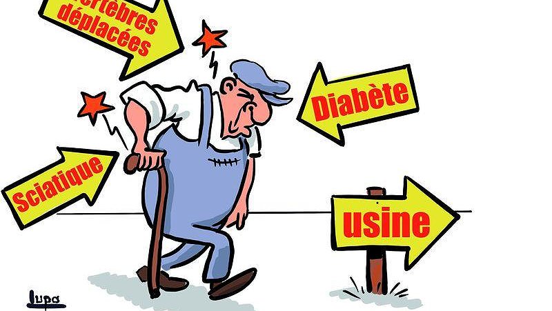 Illustration - le patronat tire vers le bas