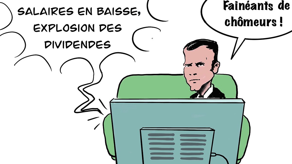 Illustration - les mensonges de Macron