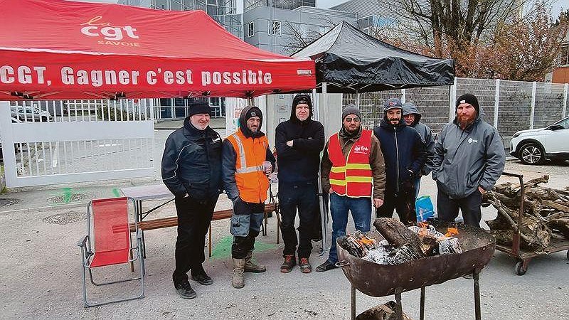 Illustration - dix jours de grève pour les salaires