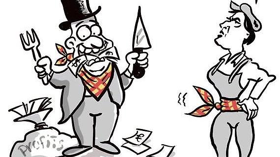 Illustration - hausse des prix et des privations