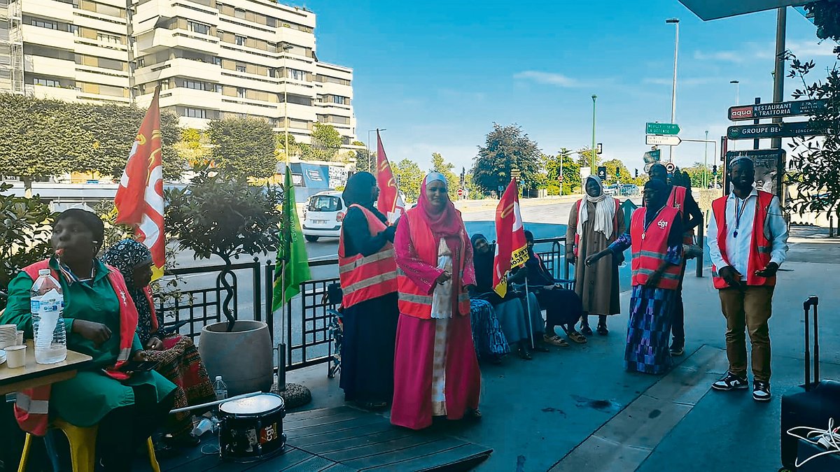 Illustration - femmes de chambre en grève