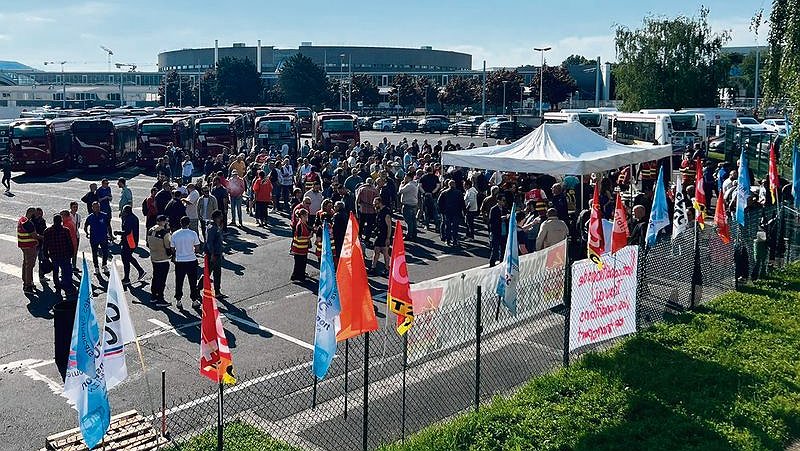 Illustration - une grève d’avertissement