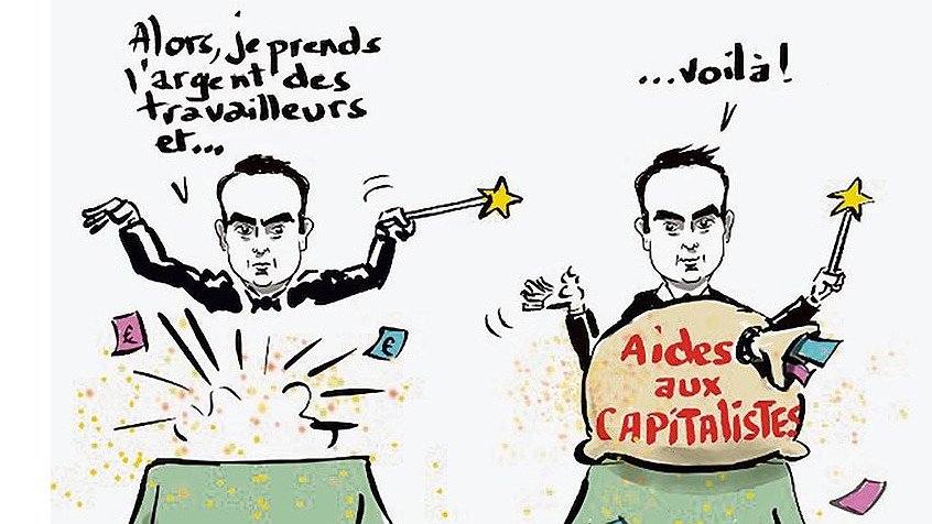 Illustration - écorner les riches pour écorcher les pauvres ?