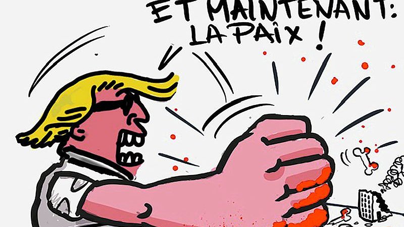 Illustration - le “plan de paix” de Trump