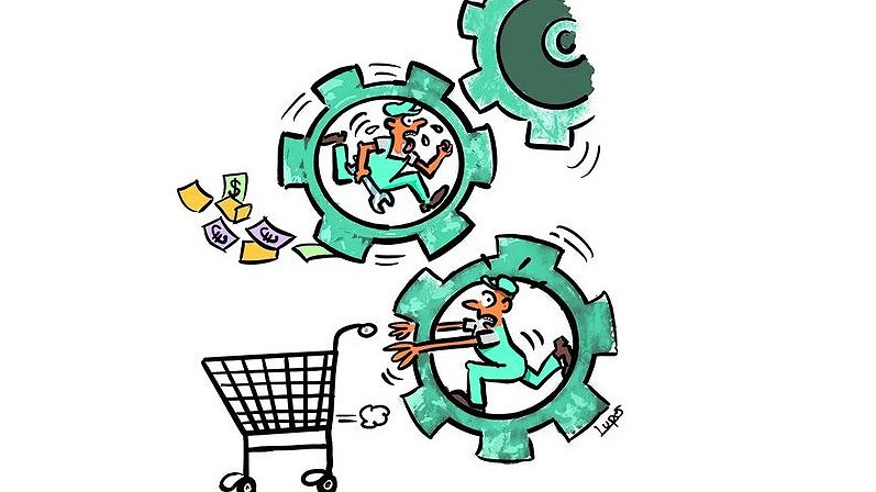 Illustration - salaires en baisse