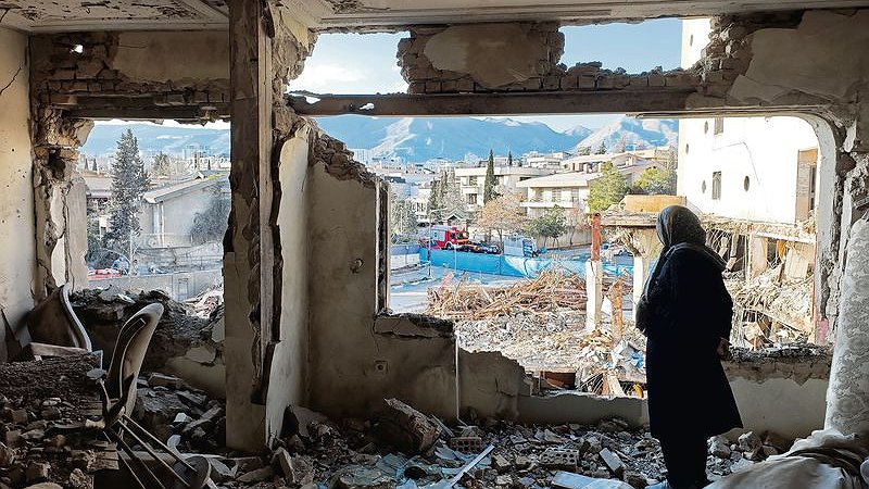 Illustration - la population sous les bombes