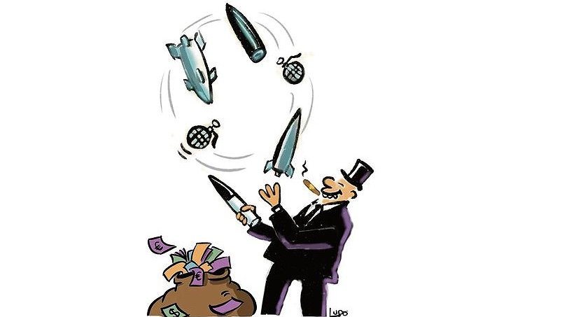 Illustration - les marchands d’armes comblés