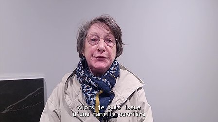 Illustration Christiane Nimsgern, tête de liste Lutte ouvrière