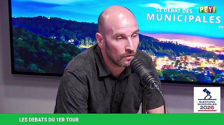 Illustration 1er tour : Interventions de Sébastien Caugant, débat Radio Peyi