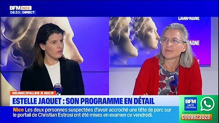Illustration Interview d'Estelle Jaquet sur BFM Côte d'Azur