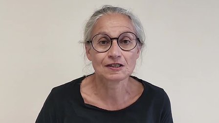 Illustration Intervention Anne Zanditénas pour invitation réunion publique  avec débat, avec Nathalie Arthaud, mardi 13 octobre, à 18h30, salle Europe, rue Henri Barbusse